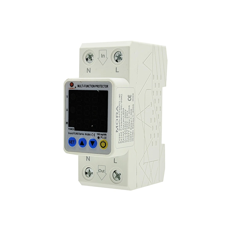 2P Auto Reconnect Voltage Protector Type M Triple Display