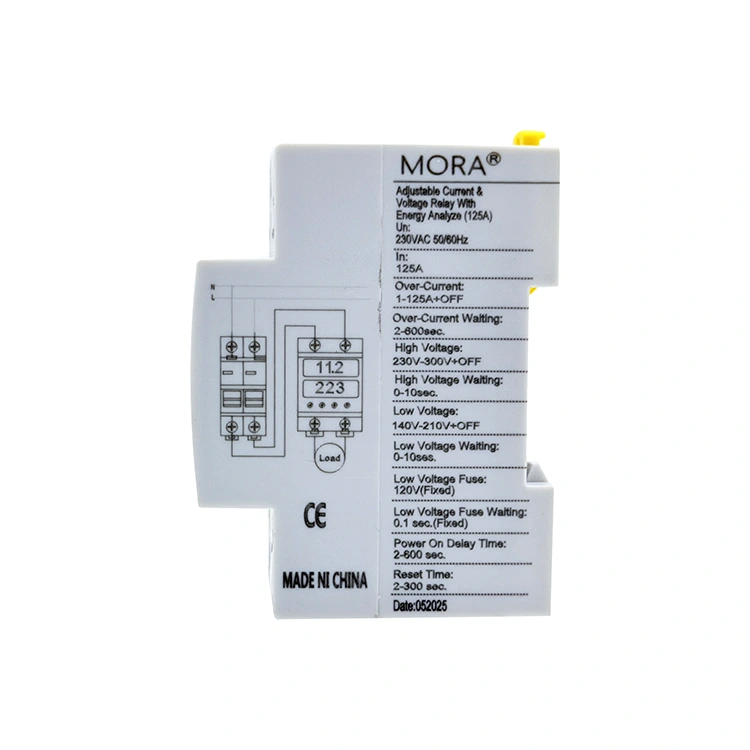 2P Digital Voltage Protector Type C na may Triple Display